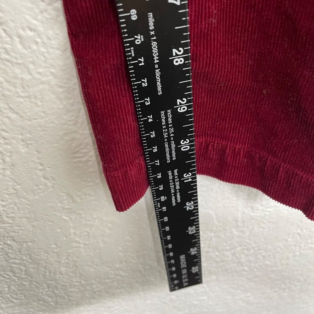 J.Crew Women's Size 0R Red Corduroy Bootcut Pants - Picture 6 of 14